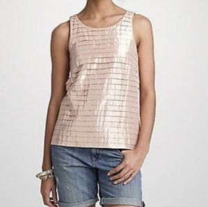J.crew metallic sleeveless top